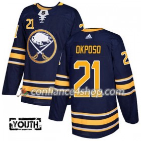 Adidas Maillot de Hockey Buffalo Sabres Kyle Okposo 21 2017-2018 Bleu Marine Authentic - Enfant